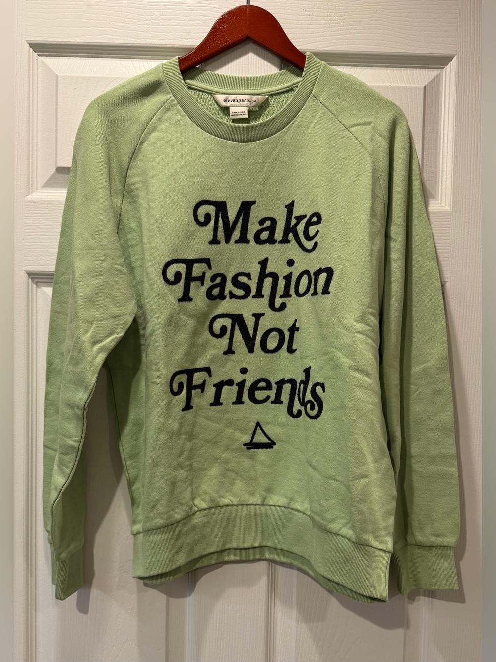 Eleven Paris size medium Make Fashion Not Friends long sleeve shirt